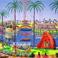 giardini tel aviv dipinti arte naif opere paesaggio primitivo raphael perez pittore israeliano artis